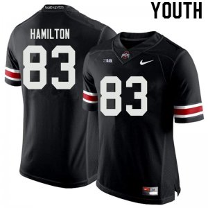 NCAA Ohio State Buckeyes Youth #83 Cormontae Hamilton Black Nike Football College Jersey MSX6845EN